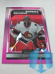 2021-22 OPC Platinum Filip Gustavsson #229 ROOKIE MATTE PINK Senators